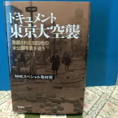ドキュメント東京大空襲、新潮社、単行本、2012年、初版