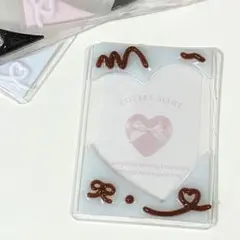 ♣︎92 レジンデコ 硬質ケース チョコ ミント チョコミント フレーム ハート