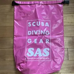 SAS ウォータープルーフバック Mサイズ ピンク ダイビング 水着 防水