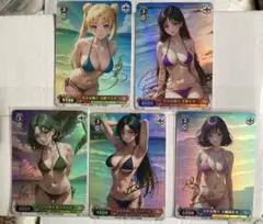 セーラームーン　セーラー戦士　サイン入り　セクシーカード　5枚セット
