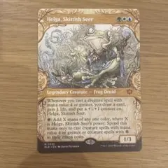 MTG Helga, Skittish Seer Borderless Alt