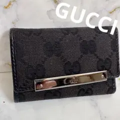 GUCCI グッチ キーケース キャンバス GG シマ