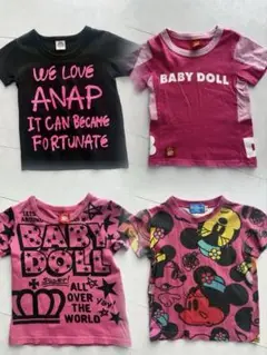 ANAP BABY DOLL Tシャツ 100cm 4枚セット