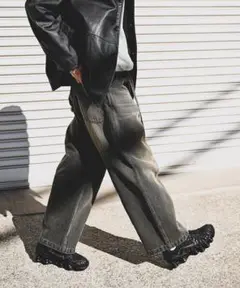 美品 ベルテッド キャノンパンツ