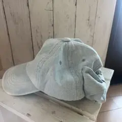 デニムリボン付きキャップ