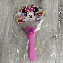 新品！光るうちわ　ミニーマウス