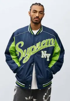 Supreme Contrast Script Varsity Jacket/S
