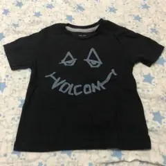 【中古】VOLCOM キッズ 半袖Tシャツ 3T 100サイズ ブラック