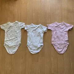 ベビー肌着 短袖ボディスーツ3枚セット
