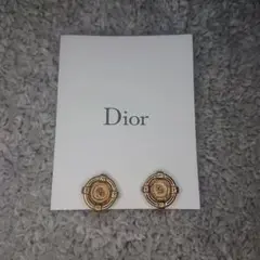 希少 Christian Dior ロゴ イヤリング