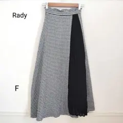 Rady レディ 格子柄 フレア ロング スカート F 秋 冬 かわいい