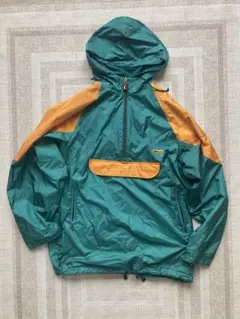 古着　ellesse ナイロンジャケット 緑/オレンジ