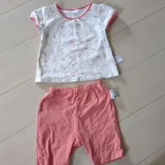 ユニクロ　ベビーパジャマ 80cm　半袖　女の子