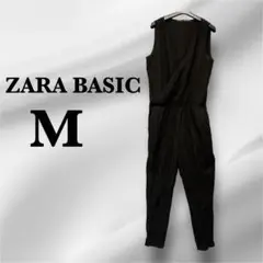 ZARA BASIC 【M】ブラック オールインワン レディース　ザラベーシック
