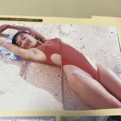 三井ゆり19歳の超貴重な水着切り抜き❤️超美品‼️西田ひかる、和久井映見他有り。