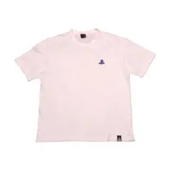 PlayStation オフィシャル ロゴ刺繍Tシャツ　ホワイト XL