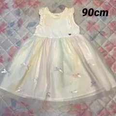 anyFAM リボンチュール　ワンピース　90cm