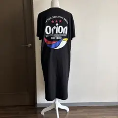 オリオン バックプリント Tシャツワンピース ブラック