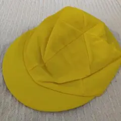 カラー帽子　メッシュ　黄色