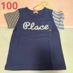 新品タグ付き　RAG MARTネイビー Tシャツ100センチ　ラグマート