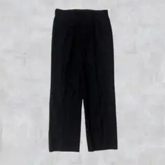 00s メンズ テーパードスラックス ダブルタック きれいめ モード ネイビー