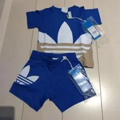 adidasセットアップ 夏 子供 半袖半ズボン