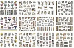 ネイルアート ステッカー12枚セット BN2281-2292