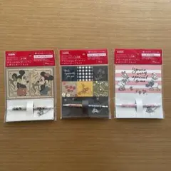 キリン ディズニーデザイン チャーム付きボールペン+ポストカードセット3種セット