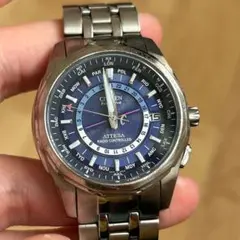 【CITIZEN】　アテッサ　H115-T012914 電波ソーラー　稼動品