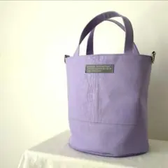 【8/31までお値下げ】　ハンドメイド　バケツトートバッグ　丸底トート