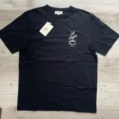 メゾンキツネ　カフェキツネ　Tシャツ　ブラック　新品未使用　xs