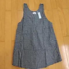 チェック柄コットンエプロン❨未使用❩