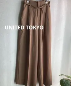 UNITED TOKYO ★ワイドタックハイウエストパンツ★スラックス★ML