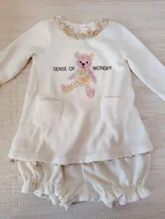 SENSE OF WONDER クマ刺繍トップス 80cm