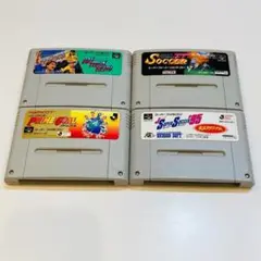動作OK スーパーファミコン 4本セット 端子 本体拭き掃除 済み 0721-4