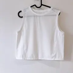 GUACTIVE ホワイト ノースリーブ Tシャツ Sサイズ