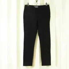 美品 セオリーリュクス ストレッチクロップドパンツ 黒 36 theory