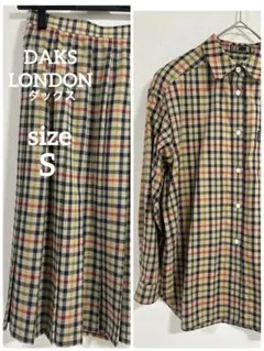 美品❣️DAKS LONDON ダックス　チェック柄　セットアップ日本製　Mサイズ