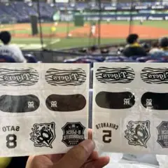 阪神タイガースアイブラックシール近本光司＆佐藤輝明