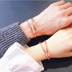 新品☆安心メルカリ便☆ペアセット☆新品☆ピンクゴールド×バングル☆ブレスレット