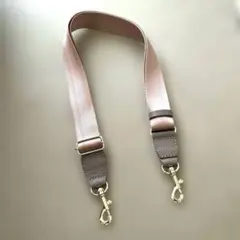 バッグのショルダーストラップ　ピンクゴールド