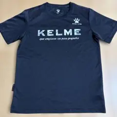 KELME 黒シャツ プリントロゴ 150