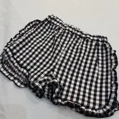 【新品未使用】西松屋 ギンガムチェックハーフパンツ 120cm