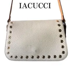 イアクッチ IACUCCI ショルダーバッグ アイボリー 本革 美品 ポーチ