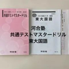 河合塾　共通テストマスタードリル　東大国語