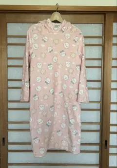 ちいかわ　フード付きパジャマ ピンク