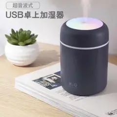 パソコンの隣に⭐️加湿器 コンパクト 超音波式 卓上 軽い 静音 かわいい USB
