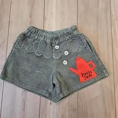 Petit Jam コーデュロイ ハーフパンツ