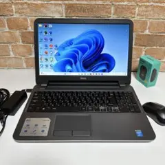 DELL ノートPC 高速起動SSD オフィス2024年入り　マウス付き