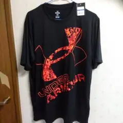 新品タグ付きUNDER ARMOUR ブラック オレンジ Tシャツ